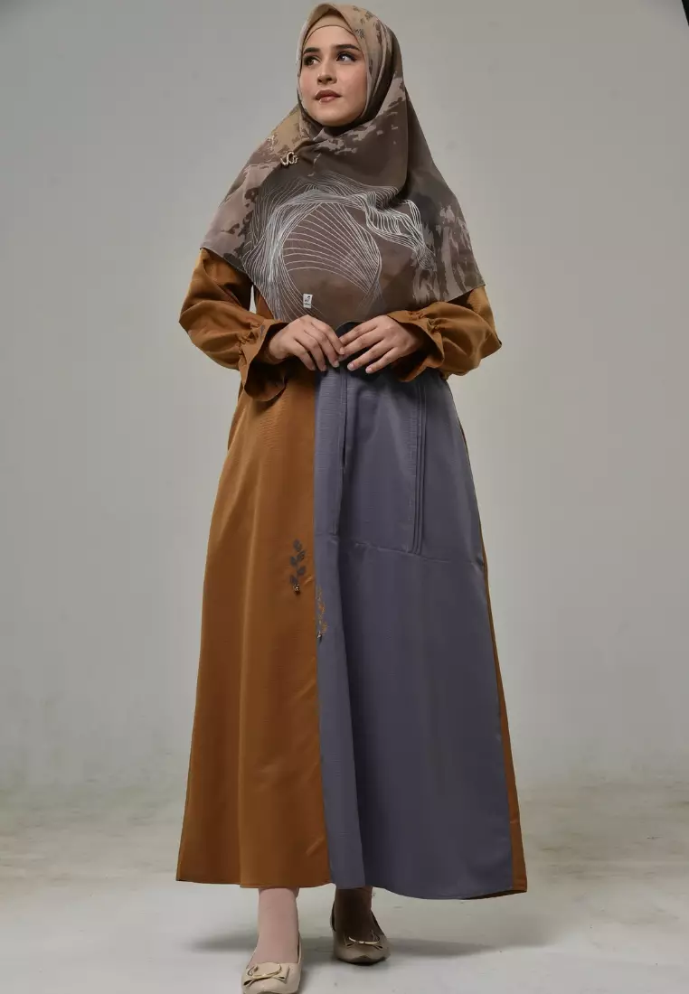 Rabbani - Gamis Dress Muslim Wanita Dreslim Furiz Exclusive Dessert Dust