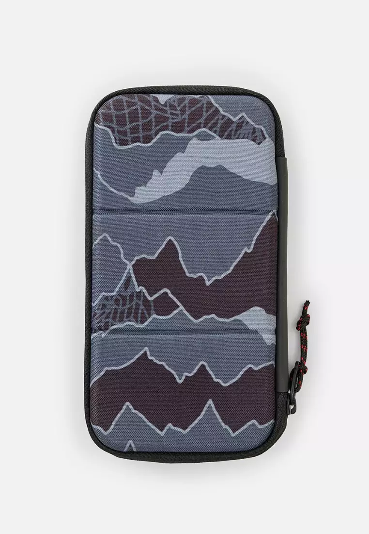 Men F-Light 搜索旅行錢包 036MWA-黑色/灰色