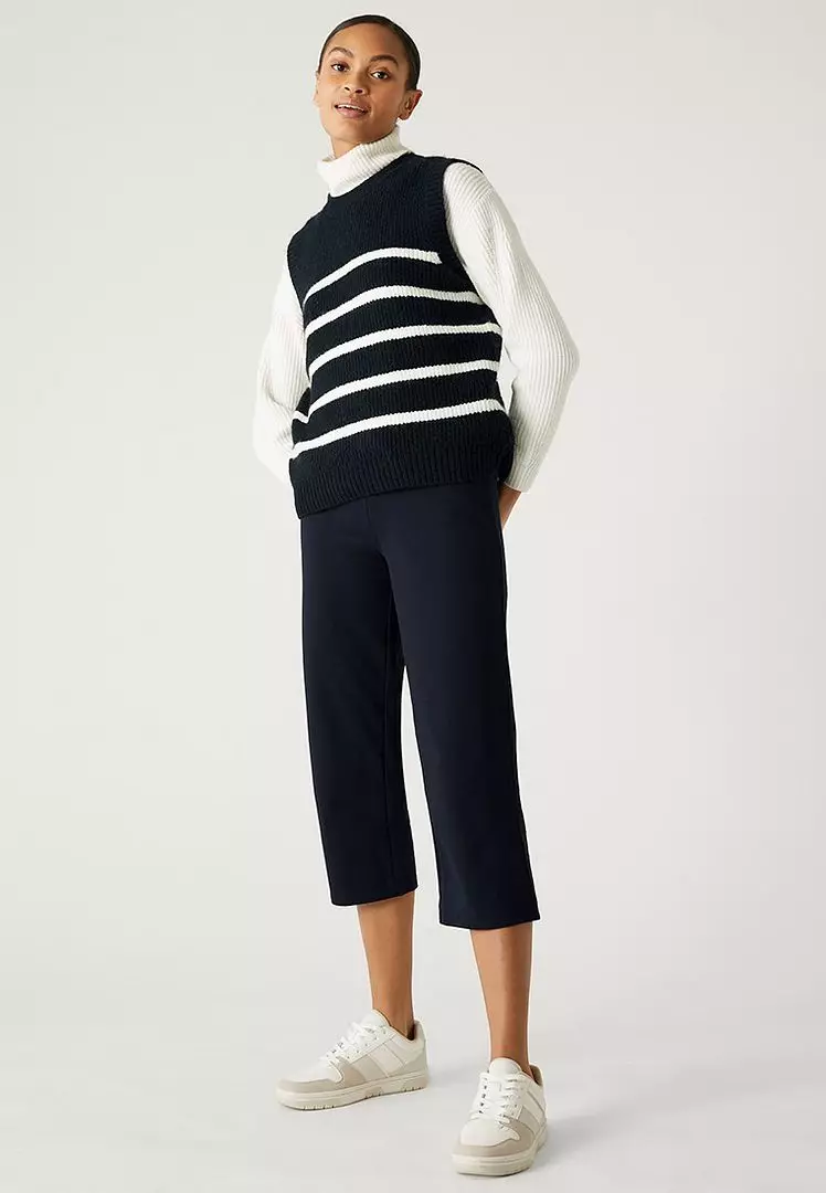 Marks and spencer cropped joggers clearance