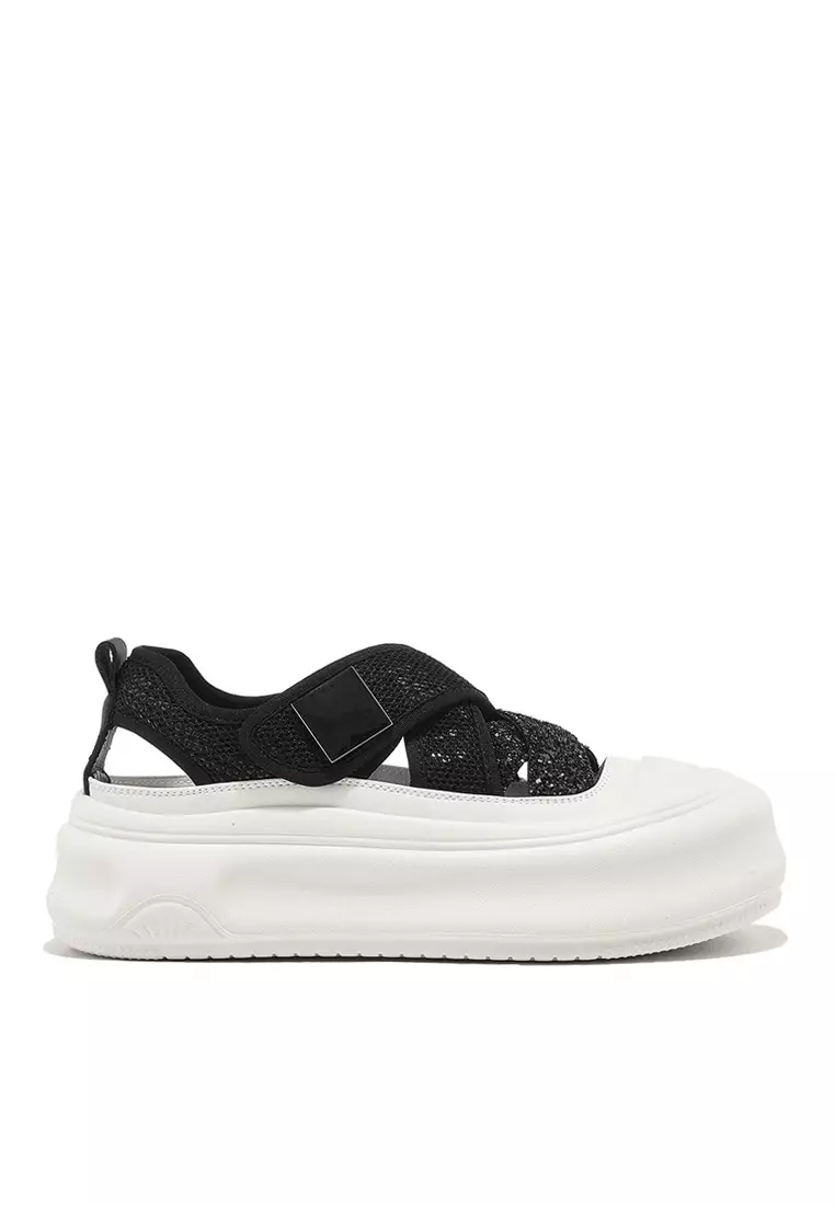 Discount on Twenty Eight Shoes  shoes - SKU: VANSA Fashionable Hollow Sequins Platform Sandals VSW-S-KLA413