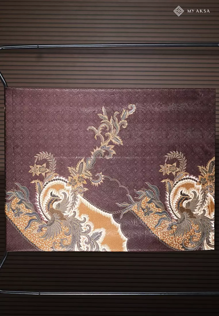 My Aksa Kain Batik Print Katun Primis Dhruvi Brown