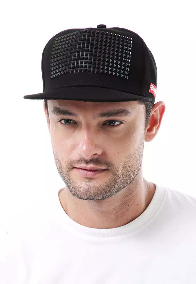 Jahari Aksesoris Fashion Topi Baseball Pria Wanita Piramid Adjustable Strap Material Polyester ORIGINAL - Black