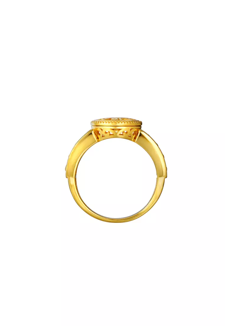 TOMEI Abacus Ring, Yellow Gold 916