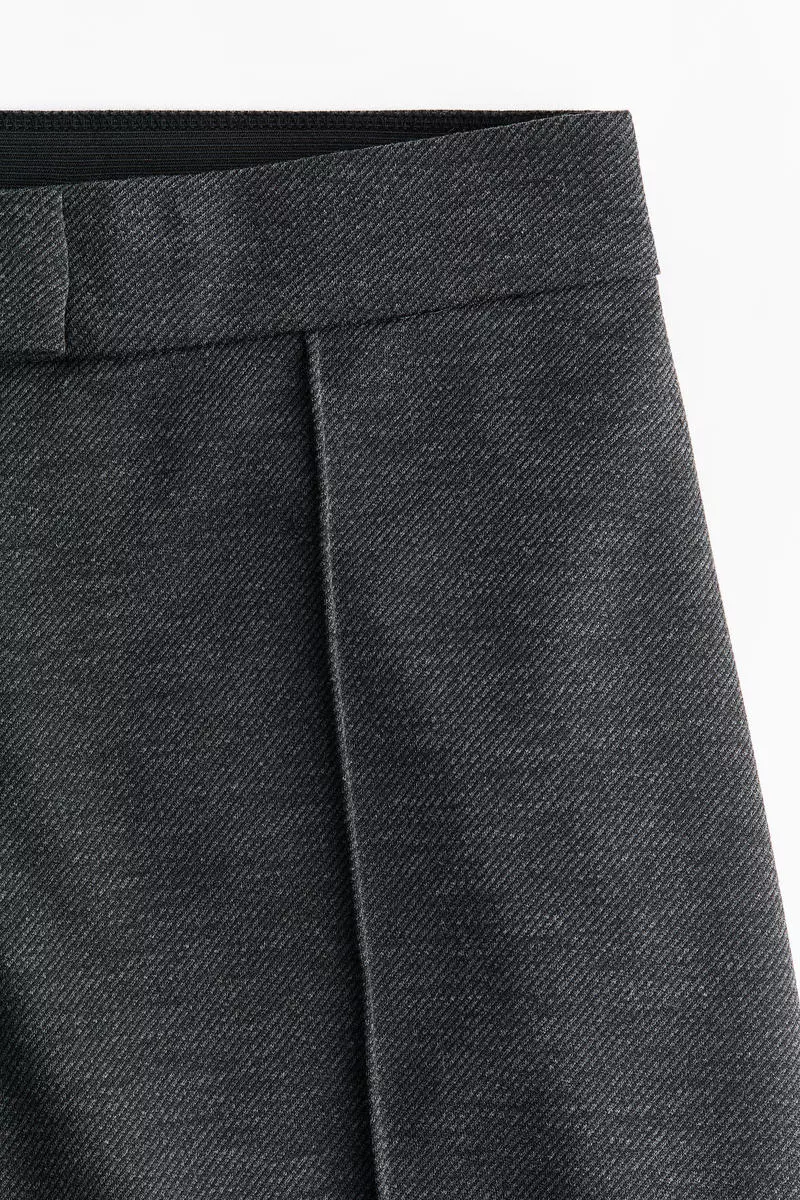 Bootcut crease-front trousers