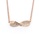 Vedantti pink Vedantti 18k Mobius Max Diamond Baguette Necklace in Rose Gold 39CC3ACA908952GS_3