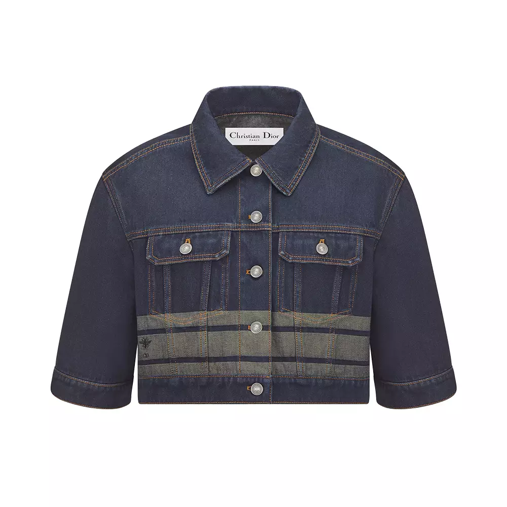 Jual Christian Dior Christian Dior Denim Couture Cropped Jacket