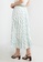 Touche Prive blue Zebra Print Pleated Skirt 57866AAA142762GS_1