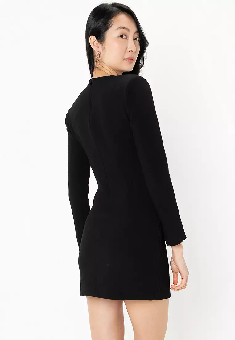 Shoulder Pads Mini Dress