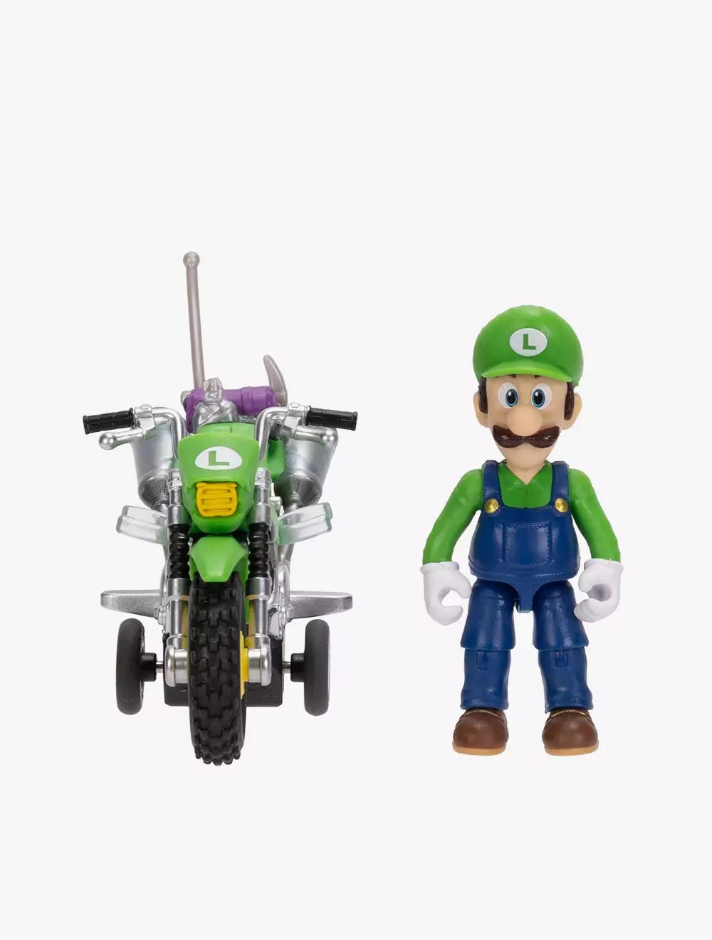 The Super Mario Galaxy Movie – 2.5” Figure with Pull Back Motorcycle – Luigi - SM843234
