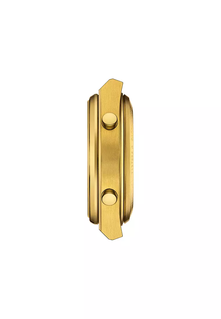 PRX Digital 35MM Unisex Yellow Gold 1N14 Stainless Steel Bracelet And Golden Mirror Dial Quartz Watch - T137.263.33.020.00