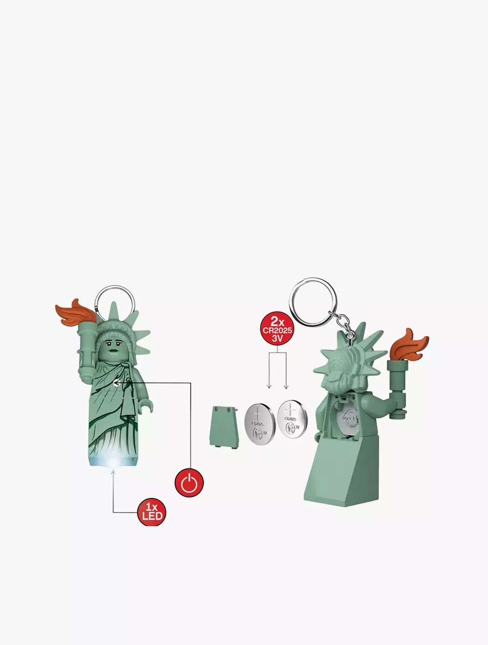 LEGO® Minifigures™ Keychain Light Status of Liberty - KE158H