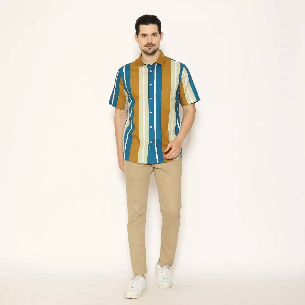 AMK Kemeja Pria Lengan Pendek SHP Oregon S/S Tosca