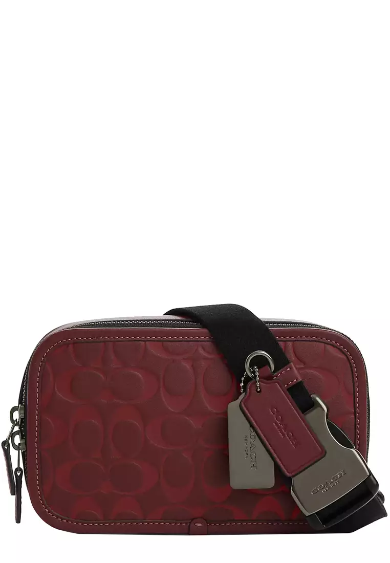 Jes crossbody in signature leather 2025 coach