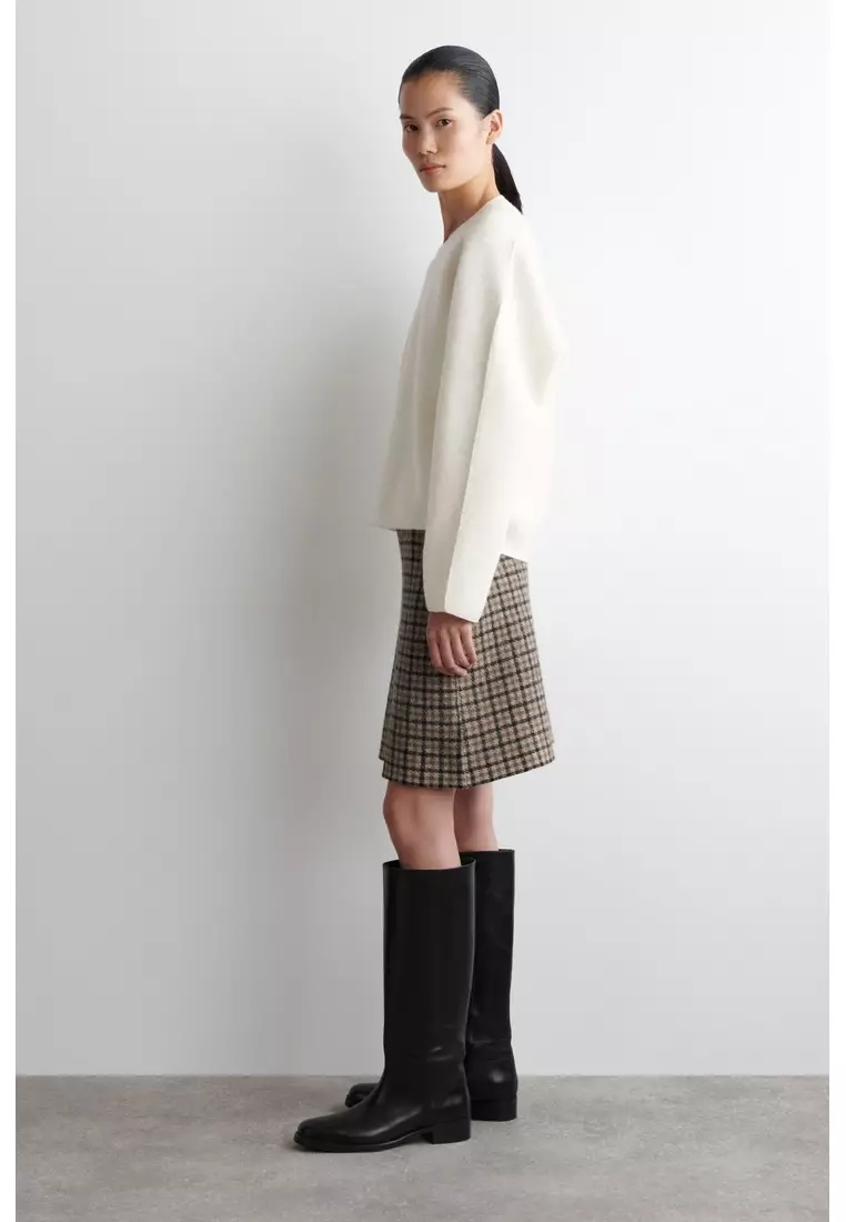 BOILED-WOOL CREW-NECK JUMPER