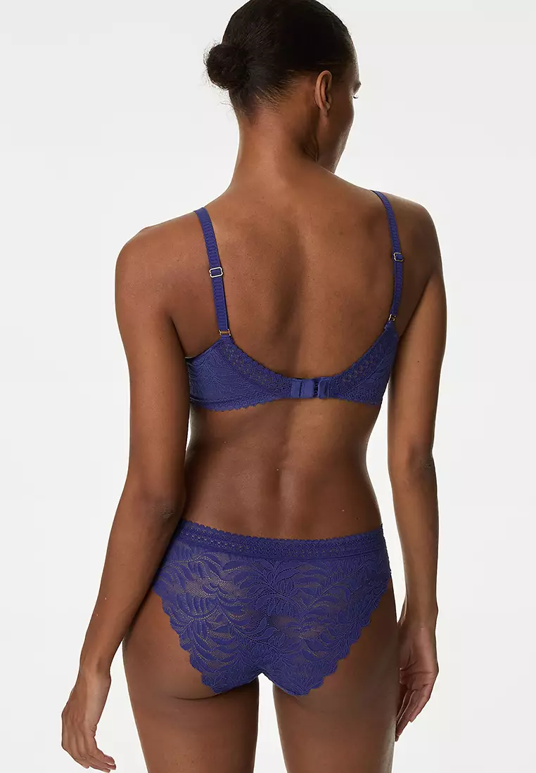 3pk Flexifit™ Lace Brazilian Knickers