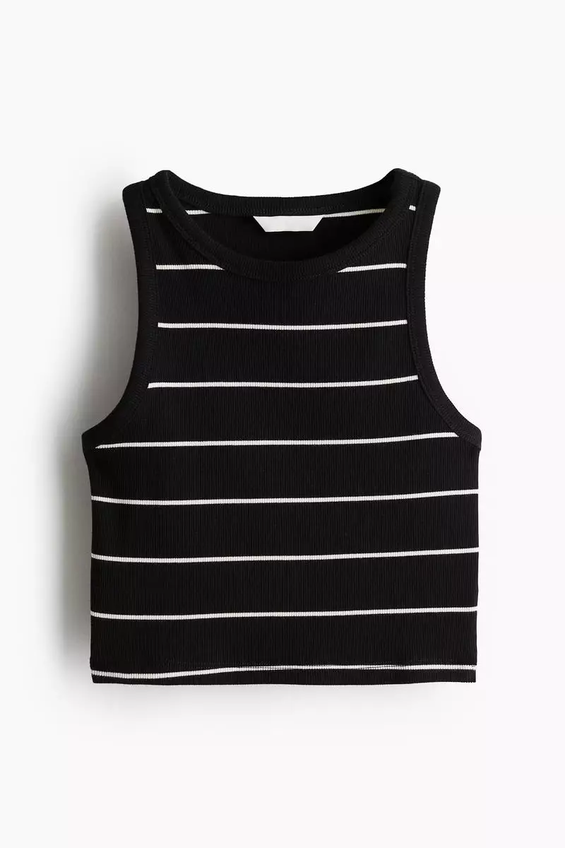 Buy H&M Cropped vest top Online | ZALORA Malaysia