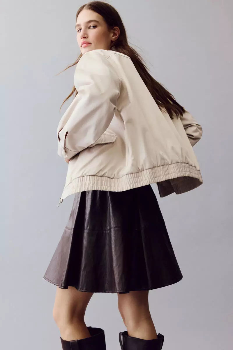 Funnel-collar jacket