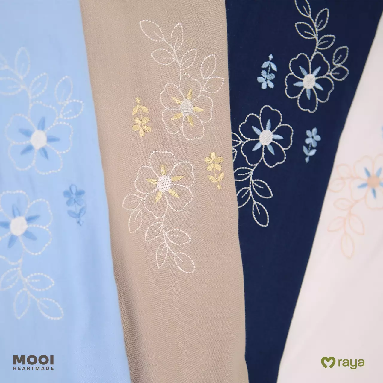 Mooi Dress Dewasa Raya Collection Sadiya Gamis Adult Basic Series 2026 - White