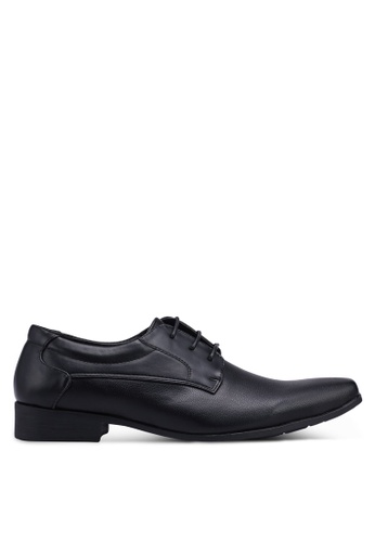 Louis Cuppers black Faux Leather Dress Shoes 61B83SH91E352CGS_1