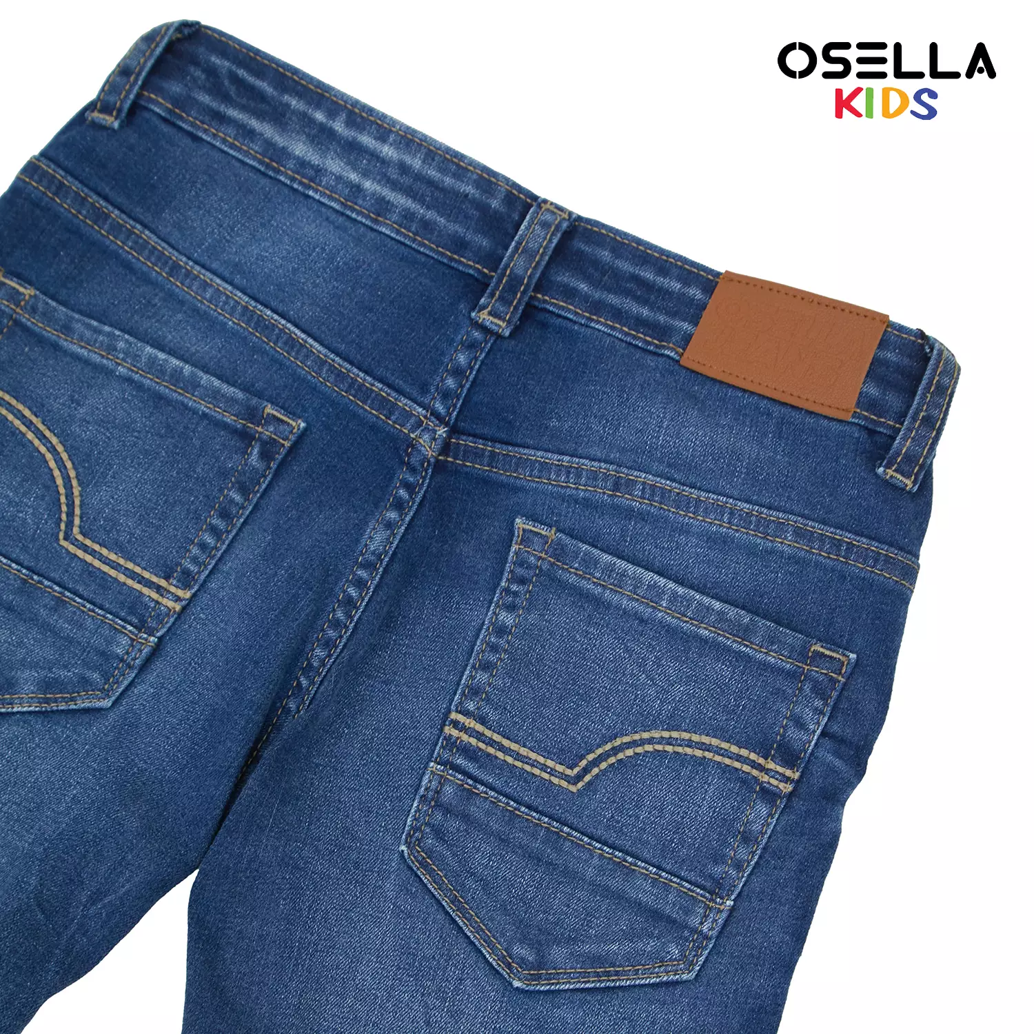 [NEW] Osella Zico Slim FIt Long Pants Denim In Medium Blue Ice Wash 228O5002A2 | Celana Jeans Anak Laki-Laki