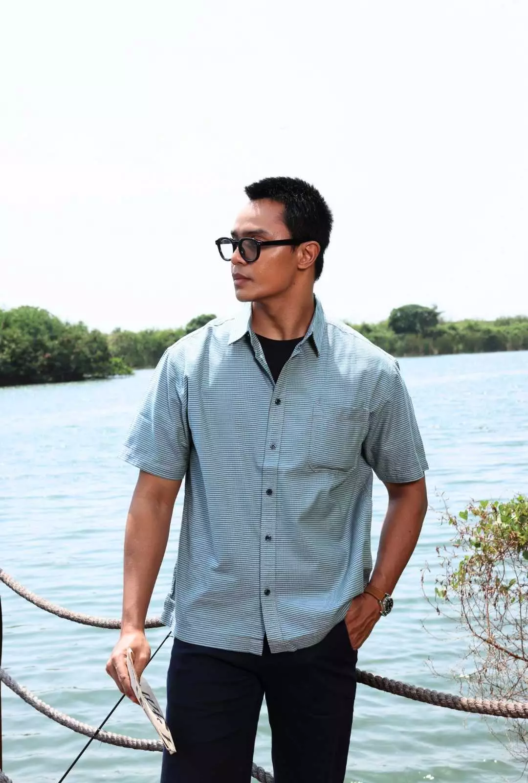 POLICE Kemeja Printing Regular Fit Pria