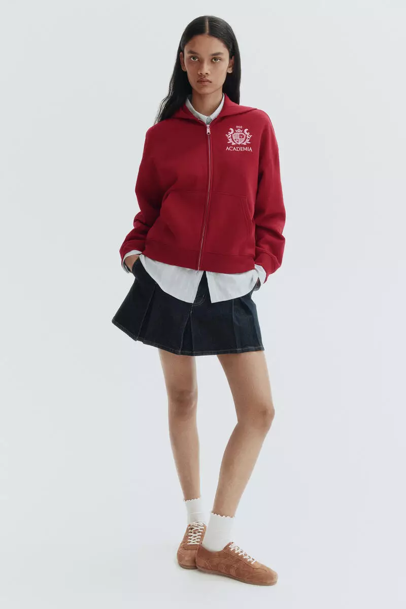 Zip-through hoodie