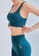 SKULLPIG green [Cotton Flex] Flex Short Bra Top (Blue green) Quick-drying Running Fitness Yoga Hiking 3F1D3AA043BB0DGS_3