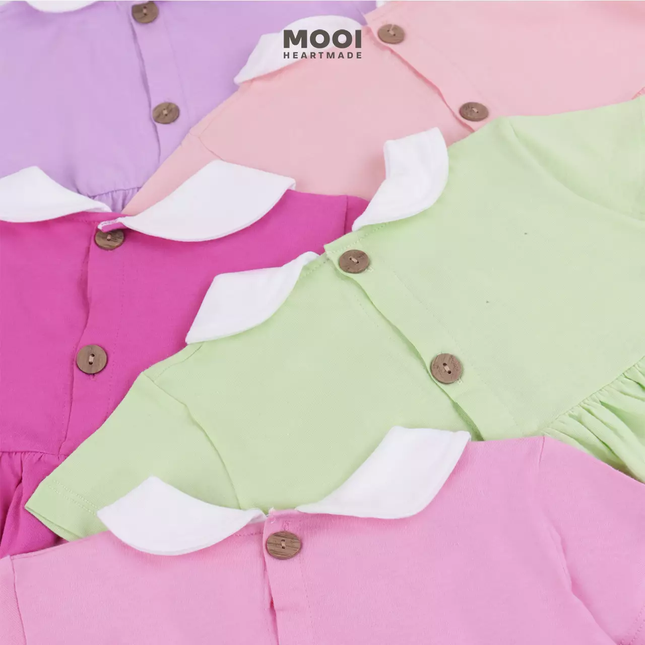 Mooi Dress Anak Perempuan Sera Dress - Pink Berry