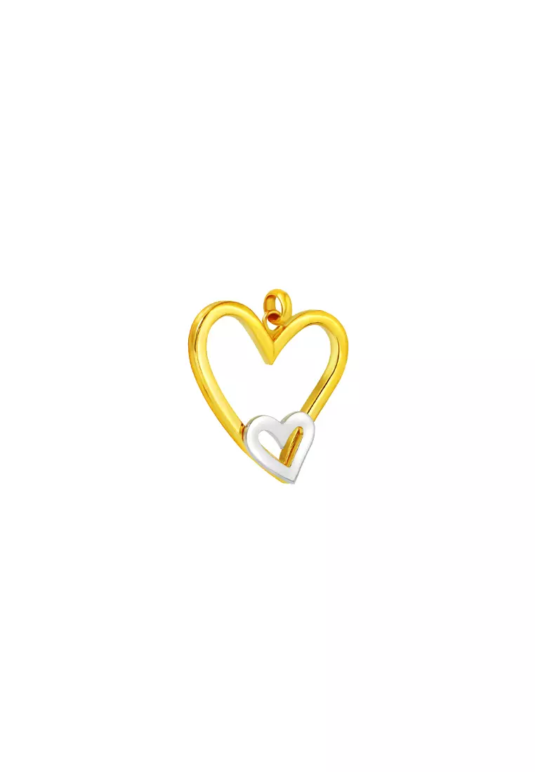 TOMEI Lusso Italia Love On Love Pendant, Yellow Gold 916