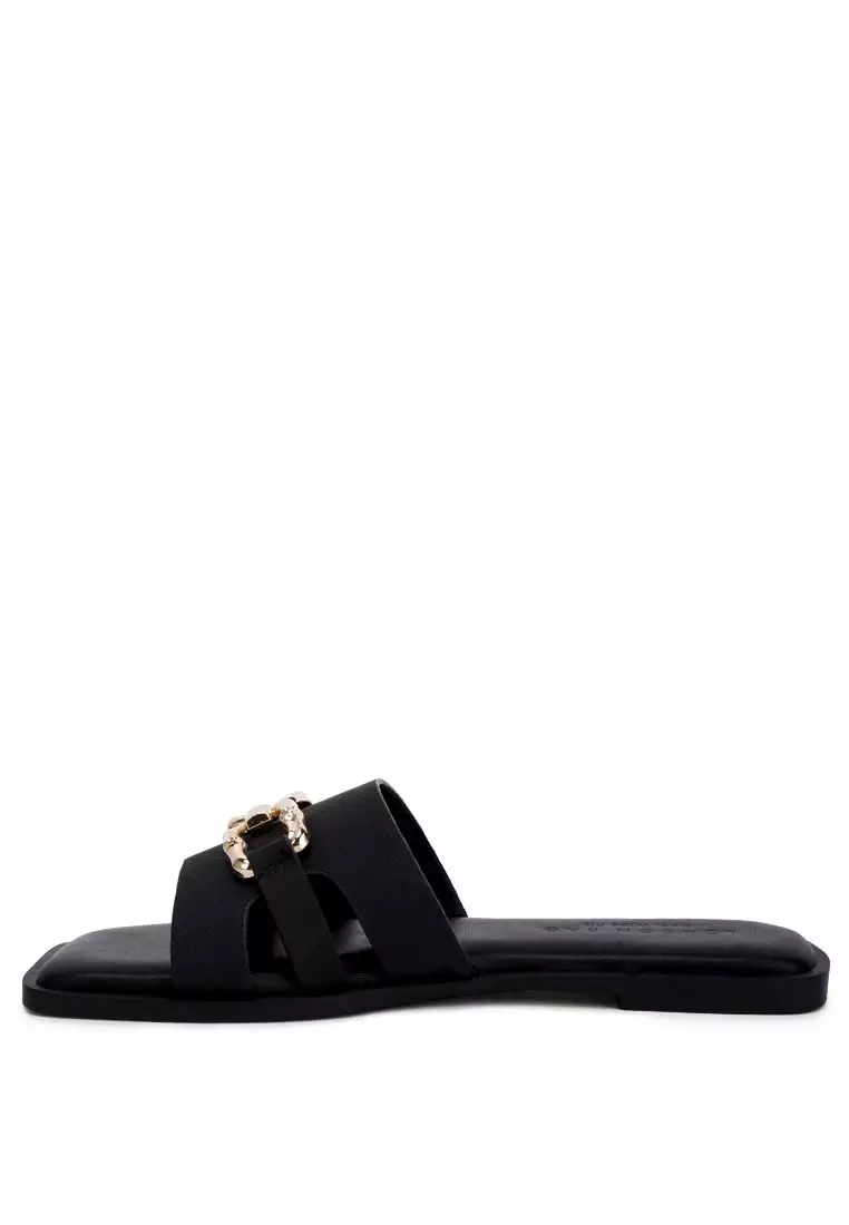 Buy London Rag Black Horsebit Embellished Flats Online | ZALORA Malaysia