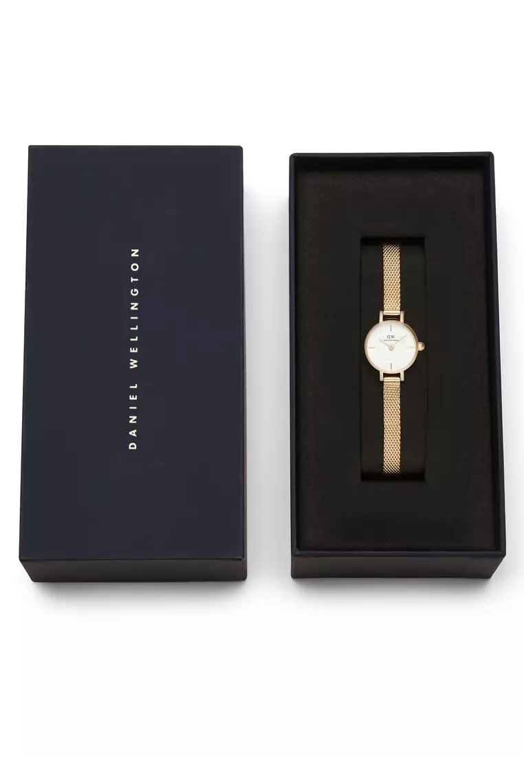 Petite Mini 19mm Evergold Gold White - Women Watch stainless steel watch DW Official Authentic Original