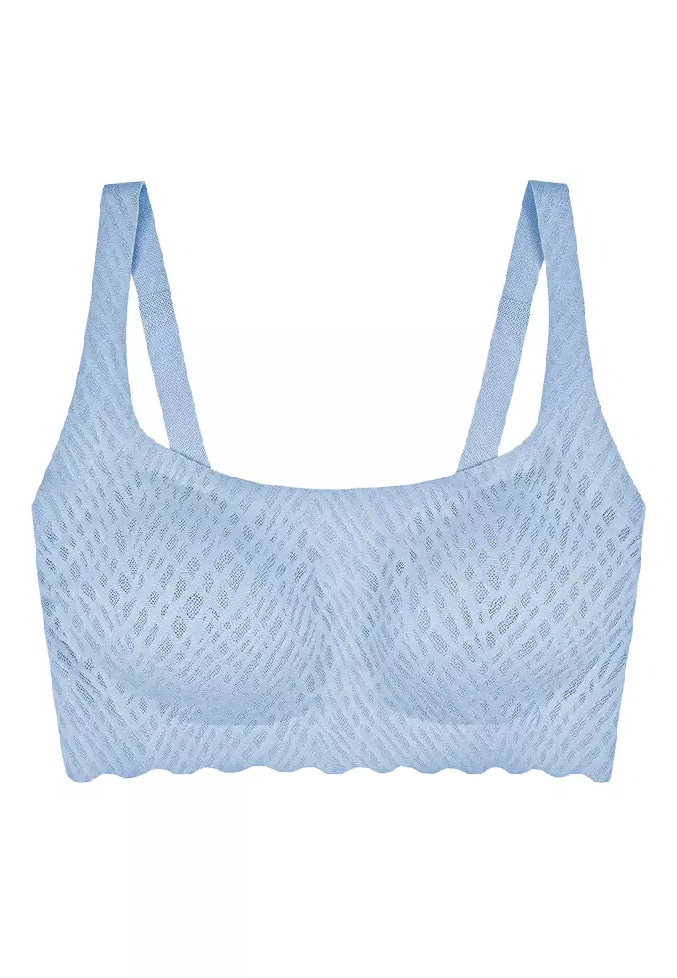 Sloggi ZERO Feel Bliss Top Bra for Women - Bluish Gray