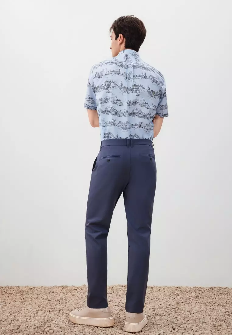 G2000 Multi-Way Stretch Comfort Extra Slim Fit Twill Casual Pants