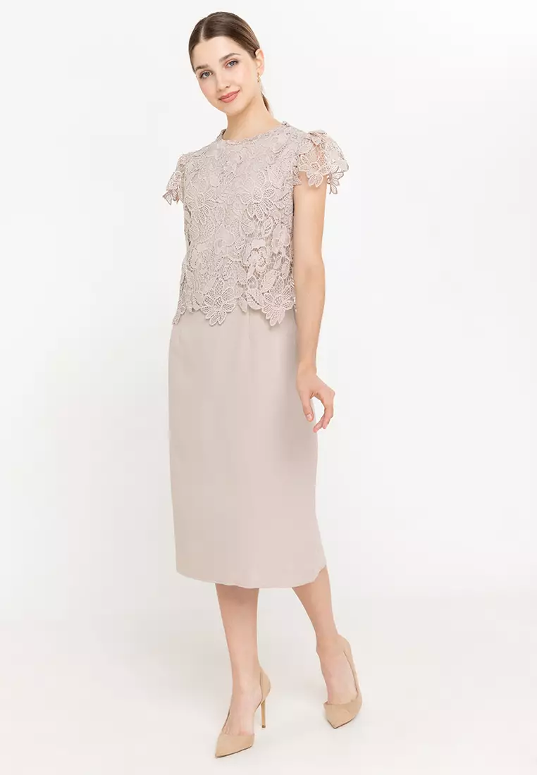 chinese dress ladies Doze Lace Dress (White) – DoubleWoot