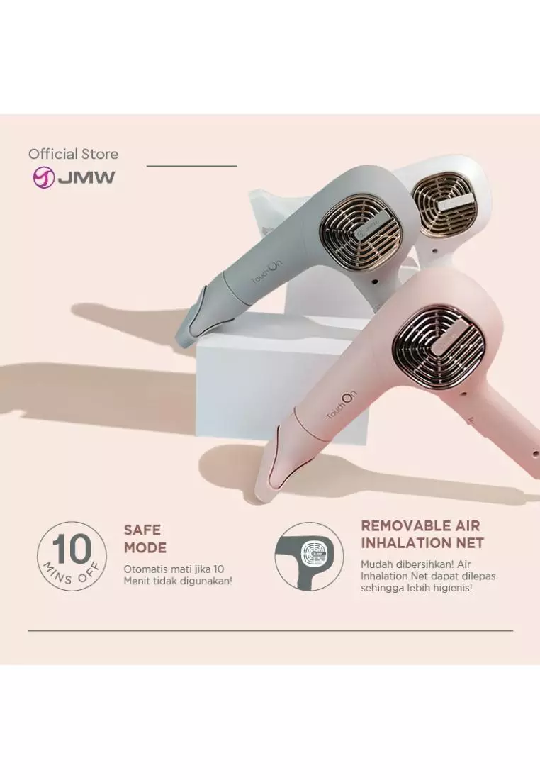 JMW Touch On Hair Dryer / Pengering Rambut - Ocean Grey