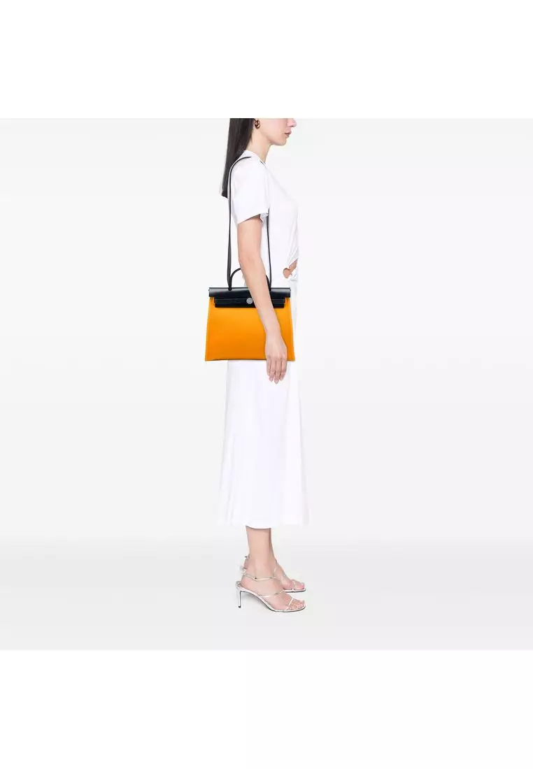 Pre-Loved Hermès Toile Verso Herbag Zip 31