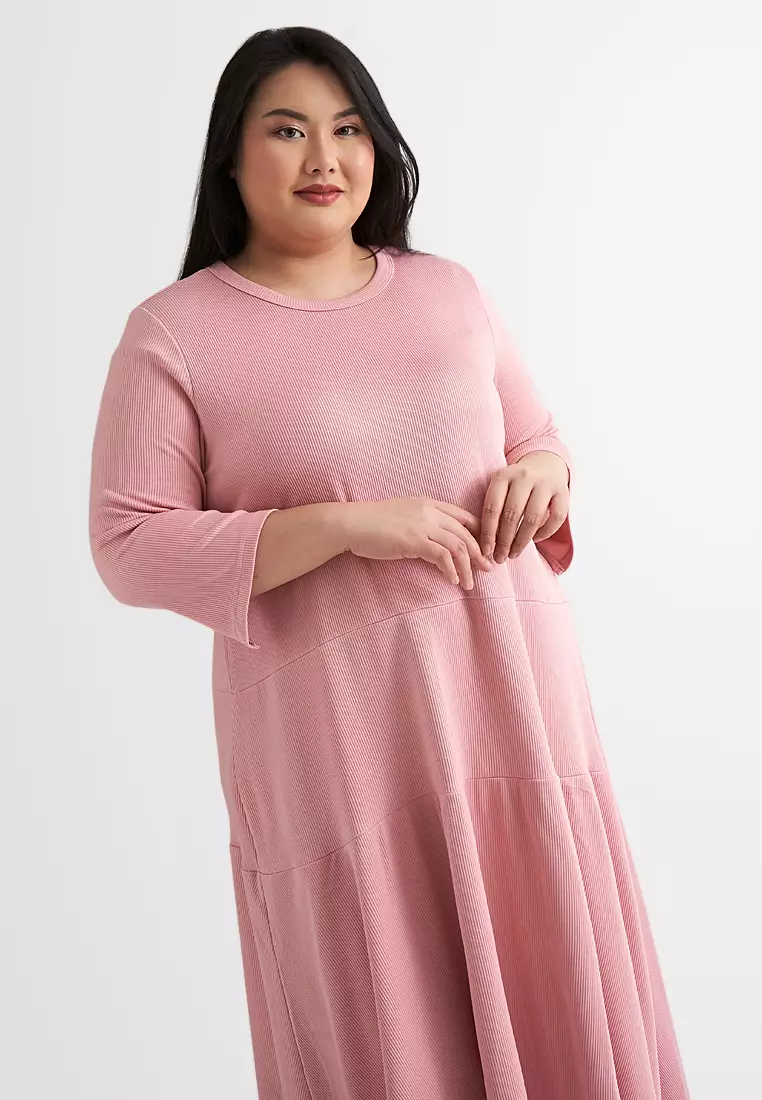 Mauve dress plus best sale size