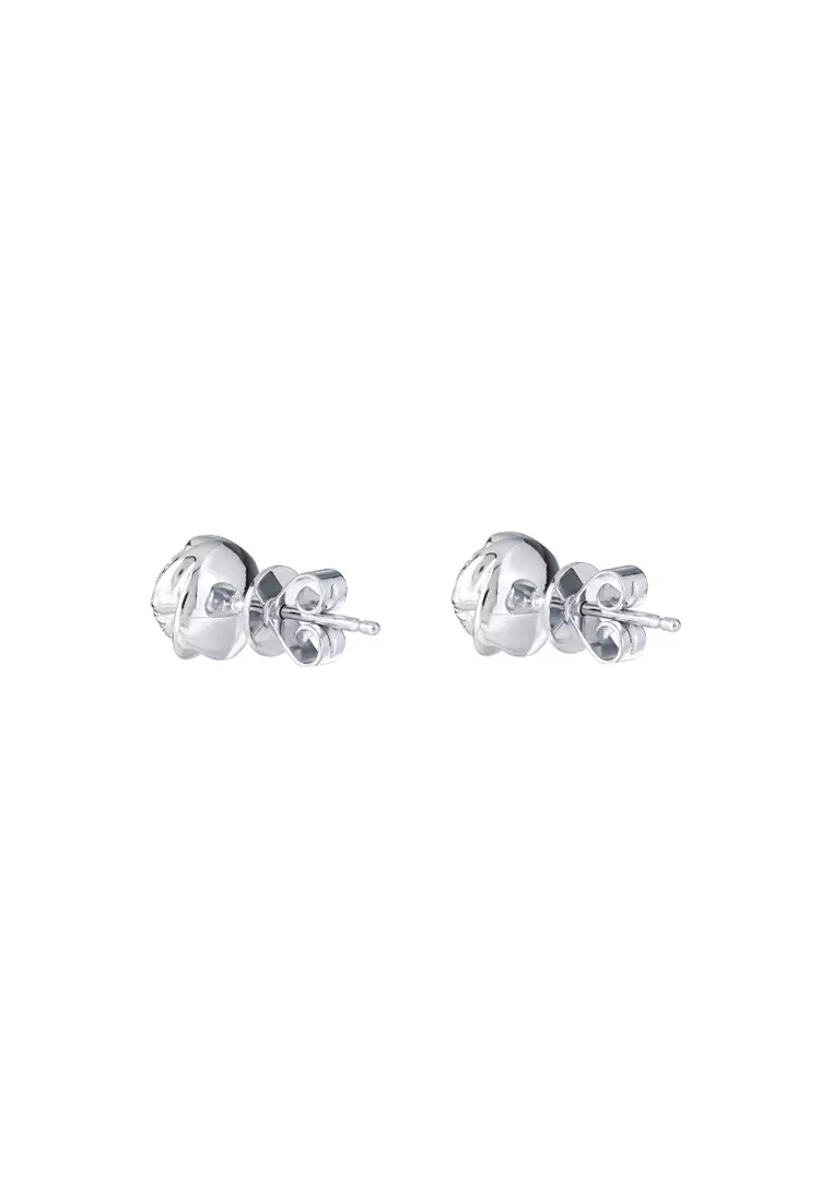 TOMEI Diamond Earrings, White Gold 585
