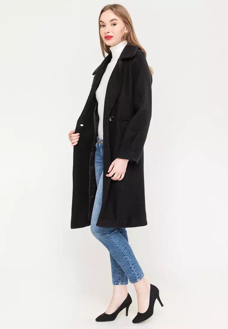 Quilted Lining Woolen Trench Coat