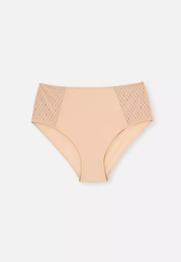 Deago Womens Underwear Thongs Low Rise Seamless Thong Stretch Invisible  Bikini Thongs Panties Multipack (Beige, L) 
