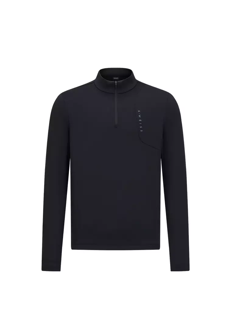 MEN'S WEISS HALF-ZIP LONG SLEEVES T-SHIRT