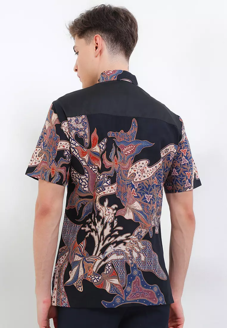 Hem Body Fit Batik Daun