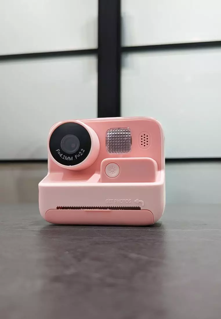 a pink camera