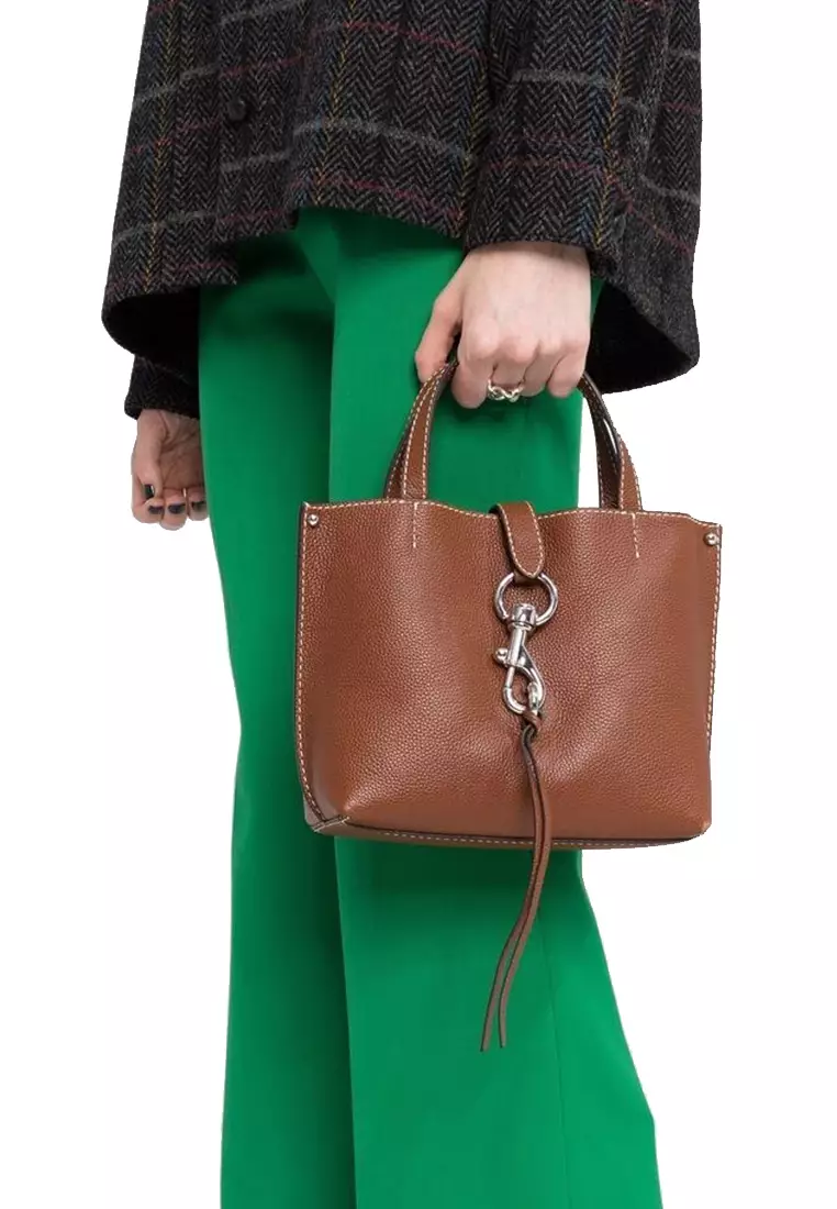 Buy REBECCA MINKOFF Megan Mini Tote Bag in Dark Luggage CU22EMXX58