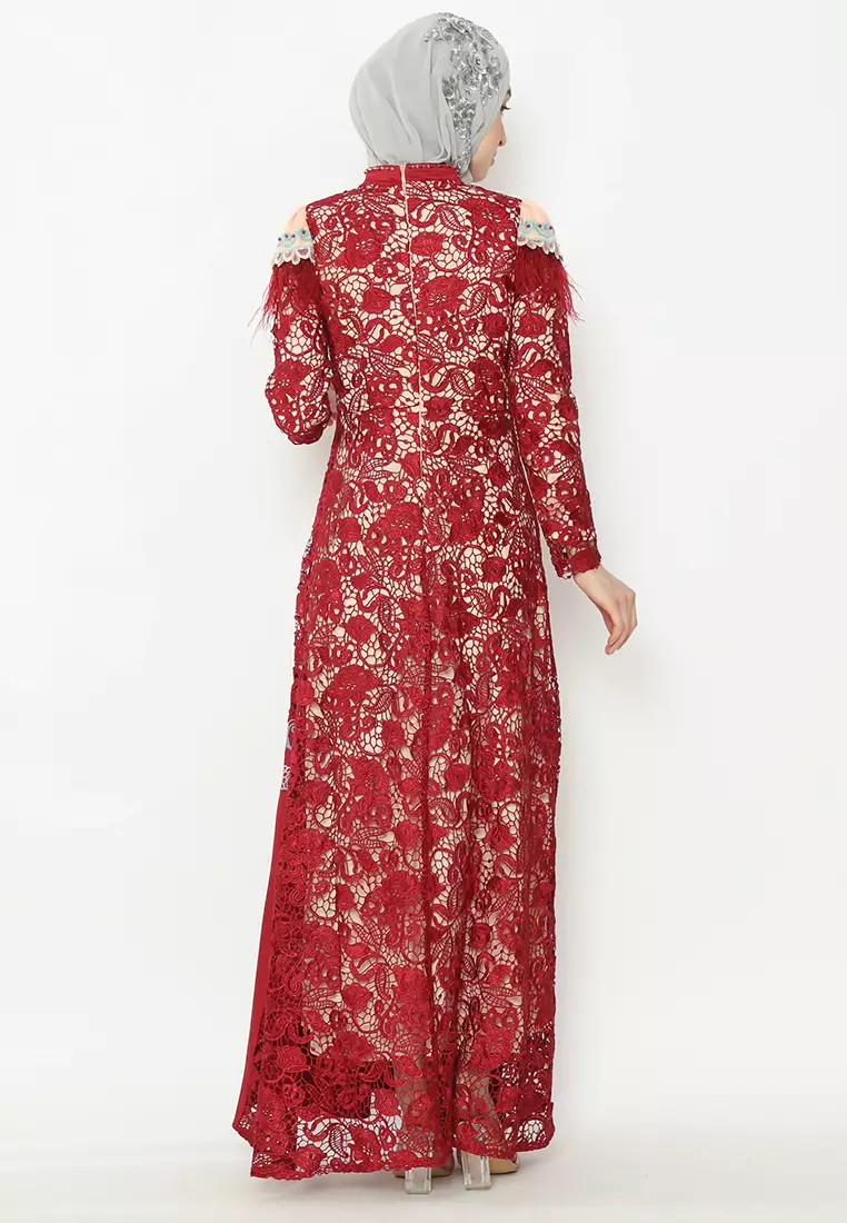 Bibiq Gamis Brokat Satin