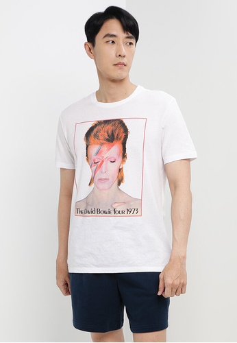 GAP 白色 David Bowie T-Shirt 0C1AAAA408DBD1GS_1