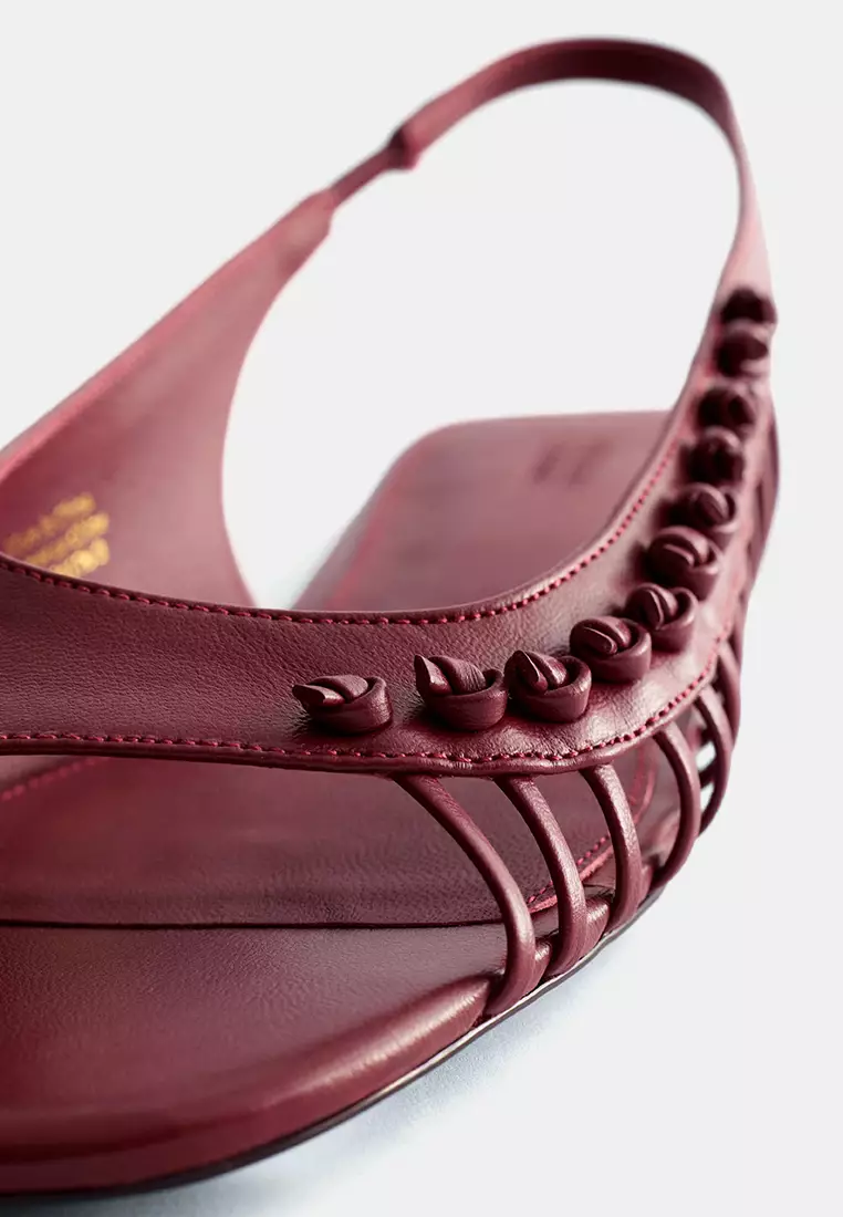 Leather Slingback Sandals