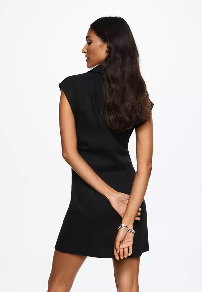 Mango linen blend shirt dress discount