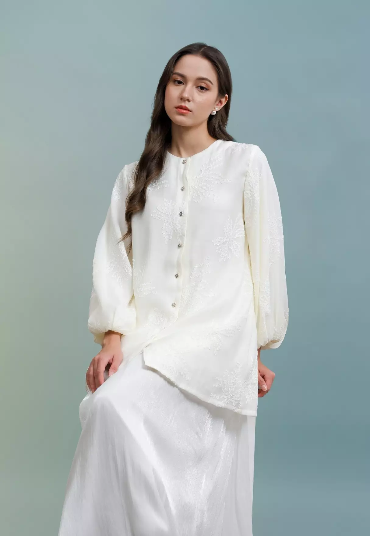 Sena Blouse - Pearl