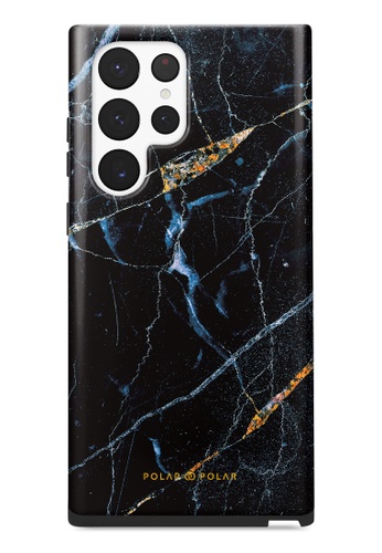 Polar Polar black Midnight Marble Samsung Galaxy S22 Ultra 5G Dual-Layer Protective Phone Case (Glossy) 07B50AC189A07EGS_1